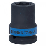 KING TONY Головка торцевая ударная TORX Е-стандарт 3/4", E28, L = 56 мм